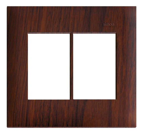 Placa 4x4 6 Modulos Horizontais Tabaco S35 35613-62 Simon - Importadora Eletrica Brasilia