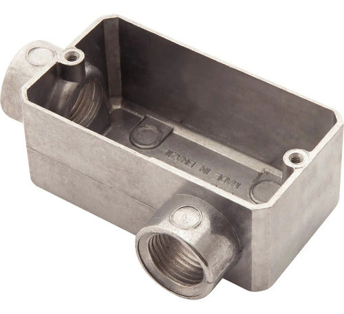 Condulete Aluminio Rosca Bsp S/tampa Ll 3/4 56104302 - Importadora Eletrica Brasilia