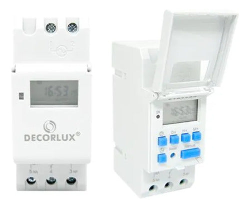 Temporizador Digital P/ Trilho Din 220v 16a Te4163 - Importadora Eletrica Brasilia