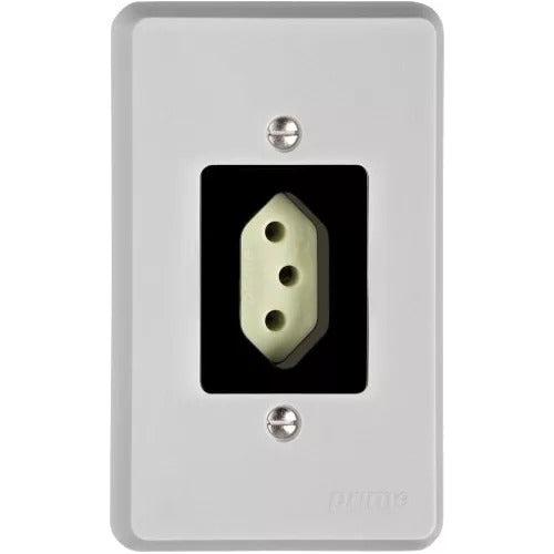 Conjunto Tomada 2p+t 10a 250v C/ Placa Prm710 Toc Schneider - Importadora Eletrica Brasilia