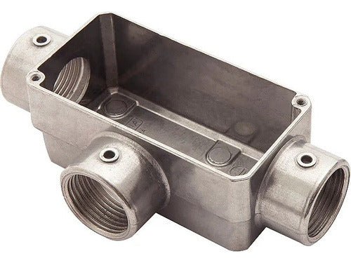 Condulete Aluminio Rosca Bsp S/tampa T 1 56106303 - Importadora Eletrica Brasilia
