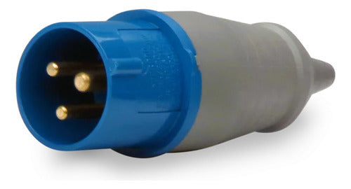 Plug 2p+t 16a 220/240vca Ip44 Azul Pls-3076 - Importadora Eletrica Brasilia