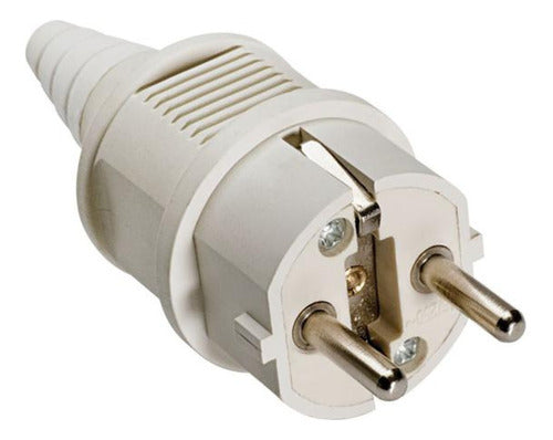 Plugue Modelo Alemao Schuko 16a 250v - Strahl - Importadora Eletrica Brasilia