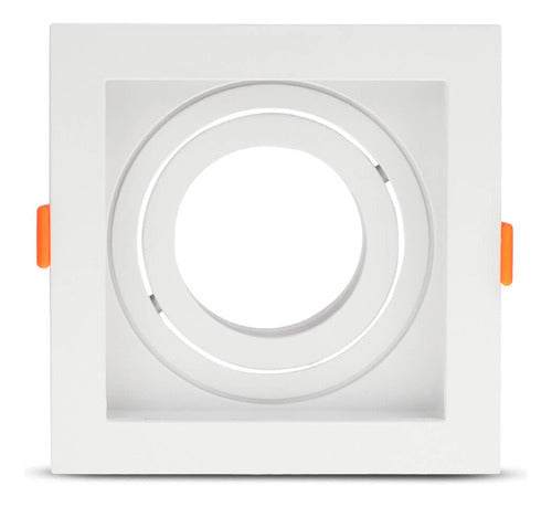 Spot Recuado Quadrado Embutir P/ Lampada Par20 - Importadora Eletrica Brasilia