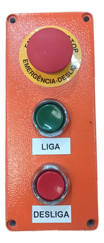 Botoeira De Comando Em Aluminio,liga Desliga E Emerg.-eaton - Importadora Eletrica Brasilia