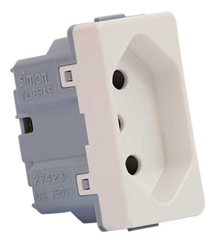 Modulo Tomada 2p+t 20a 250v S27 Play 270424-0308 Simon - Importadora Eletrica Brasilia