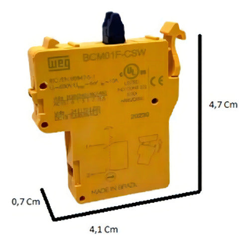 Bloco De Contato Monitorado Emerg Bcm01f-csw 1nf Weg - Importadora Eletrica Brasilia