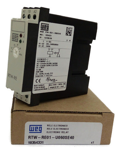 Rele De Tempo 6-60seg 220v 10354331 Rtw-re - Weg - Importadora Eletrica Brasilia