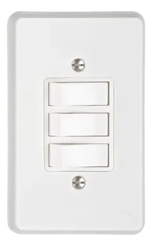 Conj C/02 Interruptor Simples + Paralelo 10a 250v 4x2 Toc - Importadora Eletrica Brasilia
