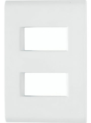 Placa 4x2 2 Postos Branco C/suporte 57106/006 Liz Tramontina - Importadora Eletrica Brasilia