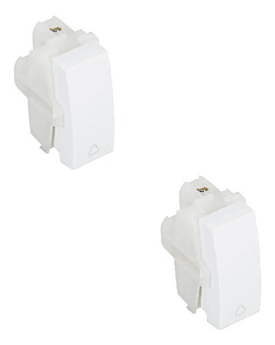 Modulo Pulsador Campainha 10a 250v Duale Up C/ 02 Pcs - Importadora Eletrica Brasilia