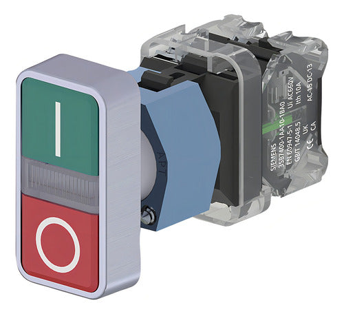 Botao Duplo Vd/vm 1na+1nf I/0 3sb7130-3aa24-1mk0 Siemens - Importadora Eletrica Brasilia