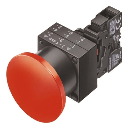 Botao Soco C/retencao 1na/nf Vm 3sb3201-1ca21 Siemens - Importadora Eletrica Brasilia