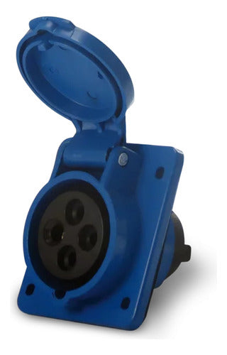 Tomada Embutir 2p+t 32a 220/240vca Ip44 Tes-3246 Soprano - Importadora Eletrica Brasilia