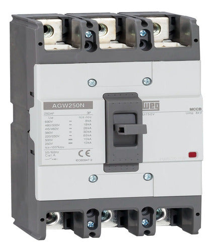 Disjuntor Caixa Mold Tripolar 225a 30ka/380v Agw250n-dx225-3 - Importadora Eletrica Brasilia