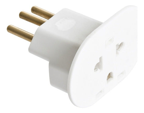 Adaptador Nbr 2p+t Nema 10a/15a - 250v Branco 805-2 Weg - Importadora Eletrica Brasilia